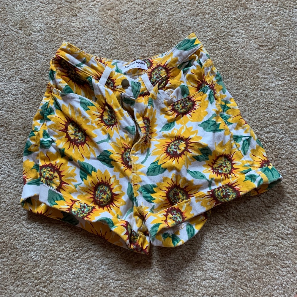 American Apparel Jean Shorts
